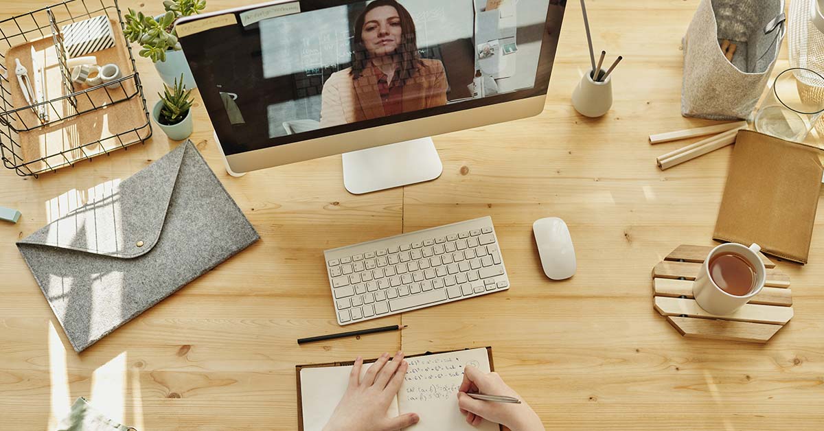 Bureau espace de télétravail